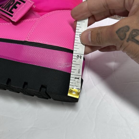 Juicy Couture Veronica Hot Pink Futuristic Festival Platform Boots Sz 6 - Flawed - Picture 14 of 14